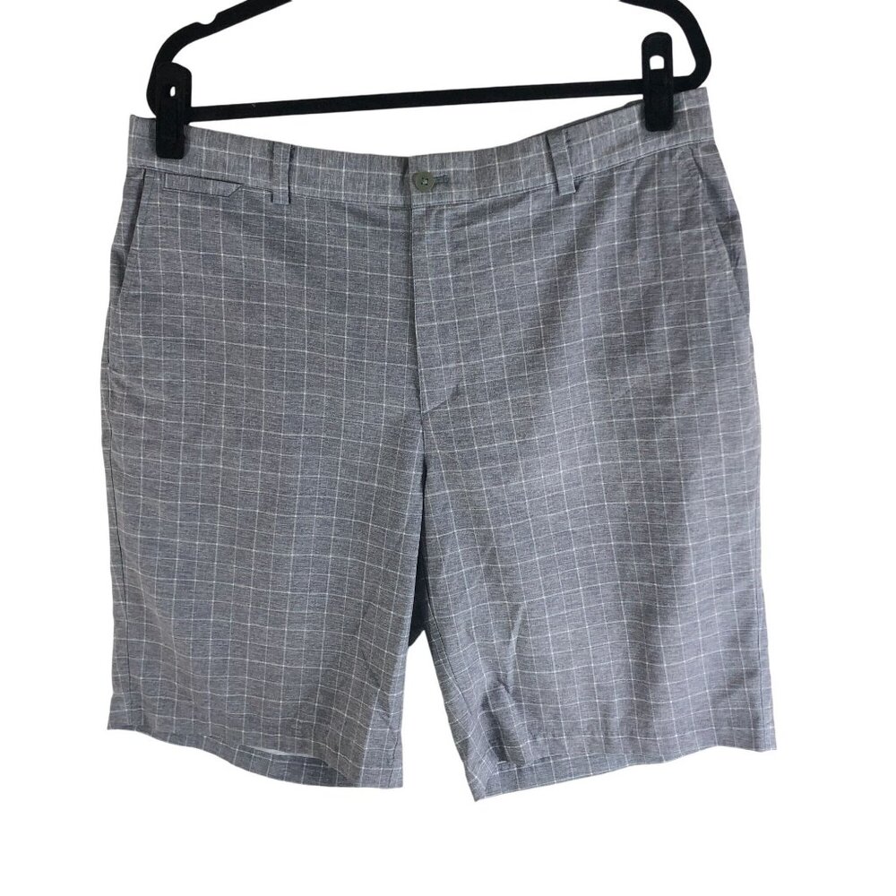Nike Golf Dri-FIT Plaid Shorts Mens Gray Size 36